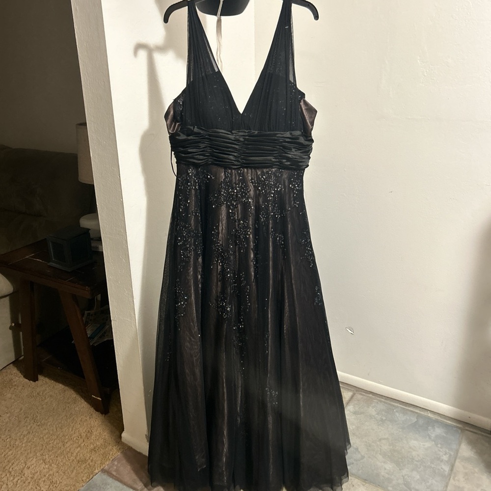 Women’s Black Prom Dress.
